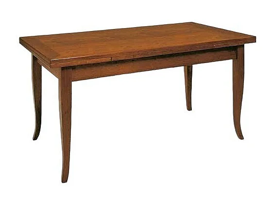 MOBILI 2G - TAVOLO IN LEGNO CON ALLUNGHE 160 X 85 NOCE BASSANO (489)