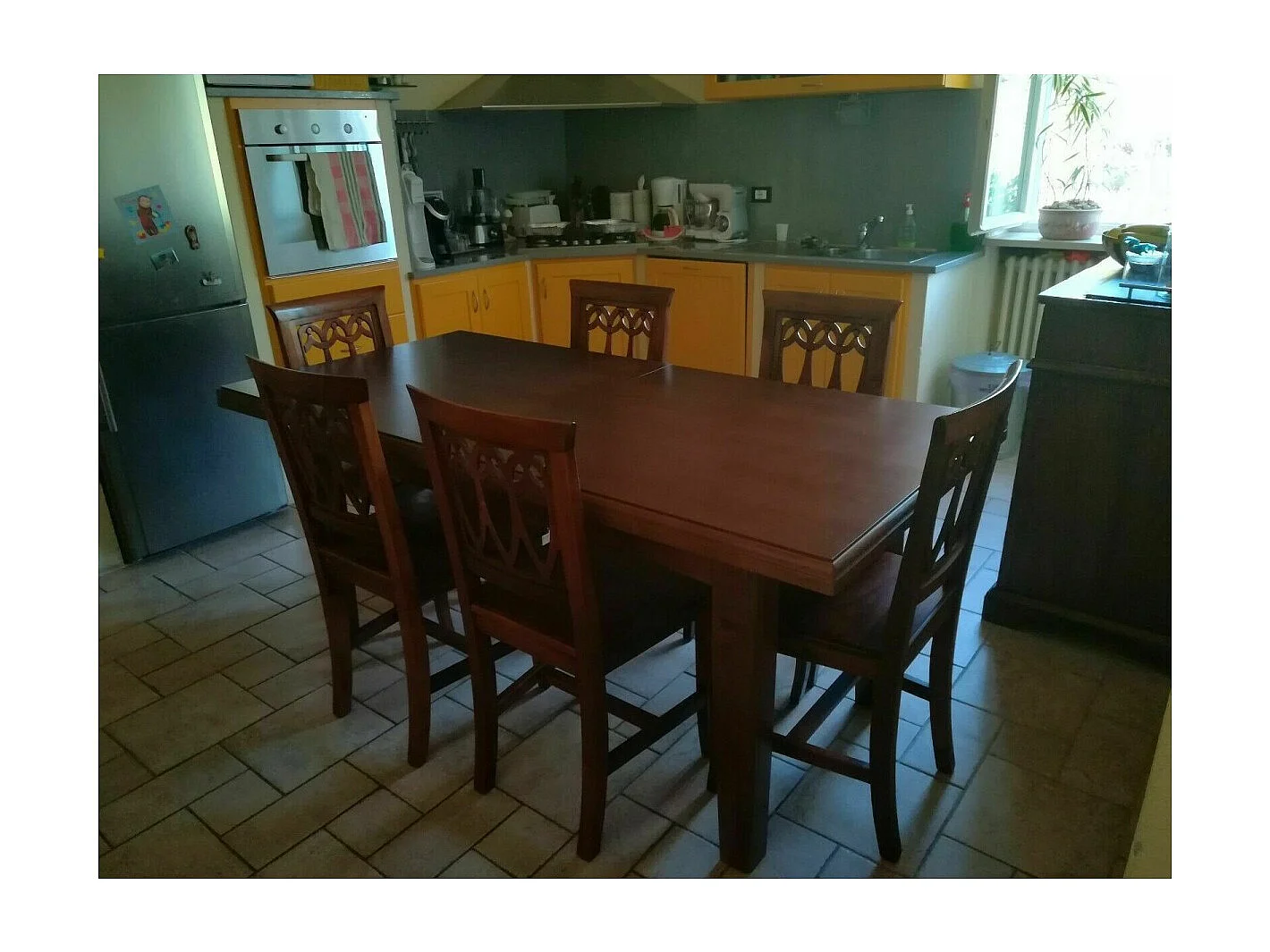 MOBILI 2G - Tavolo rettangolare allungabile in legno l.180 p.85 h.78 (67)