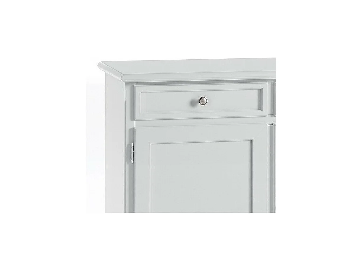 MOBILI 2G - Madia Credenza 3 porte Arte povera laccato bianco sporco L.155  P.42 H.86