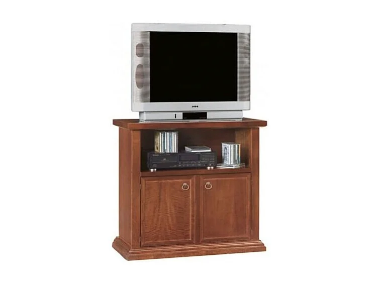 MOBILI 2G - Mobile porta TV legno arte povera Tinta Noce 86x38x75 (377)