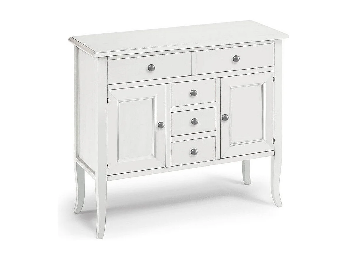 MOBILI 2G - MADIA CREDENZA IN LEGNO BIANCO OPACO 100x40x85h (1138)