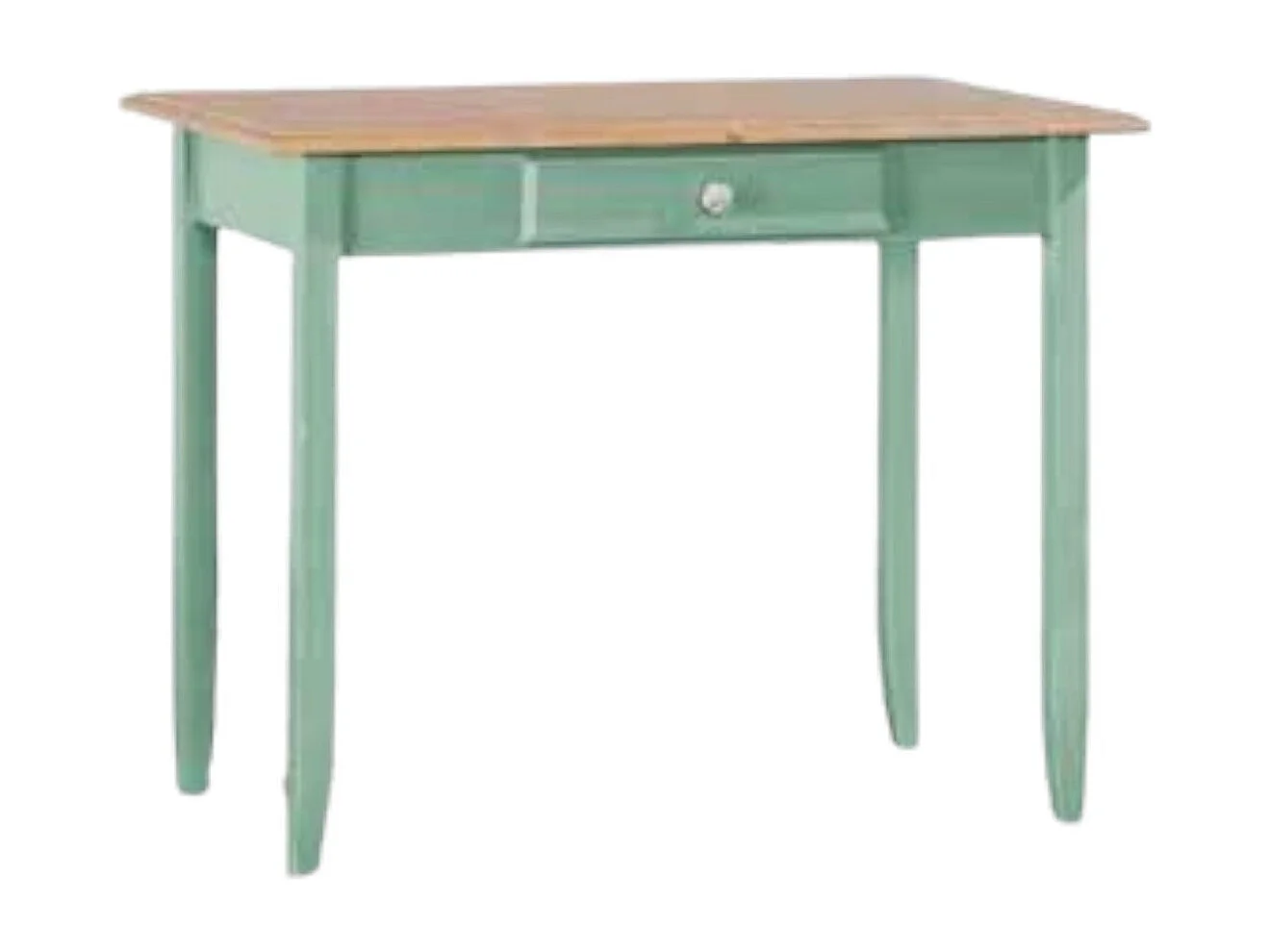 MOBILI 2G - SCRIVANIA 1 CASSETTO LEGNO LACCATO VERDE 99X61X80 (2223)