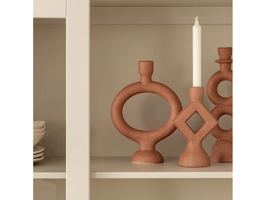 Portavelas de Gres Terracota 20 x 11- Teula