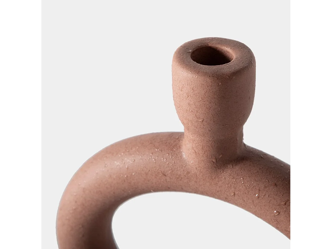 Portavelas de Gres Terracota 27 x 16- Teula