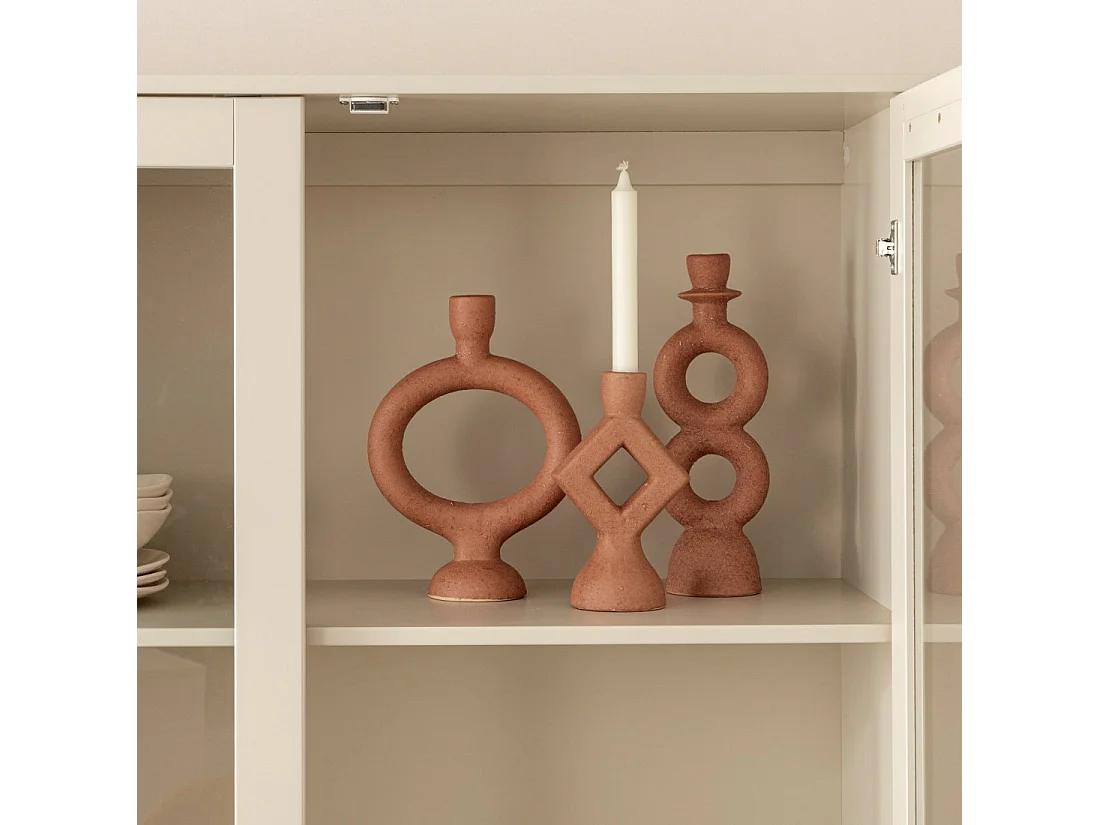 Portavelas de Gres Terracota 27 x 16- Teula