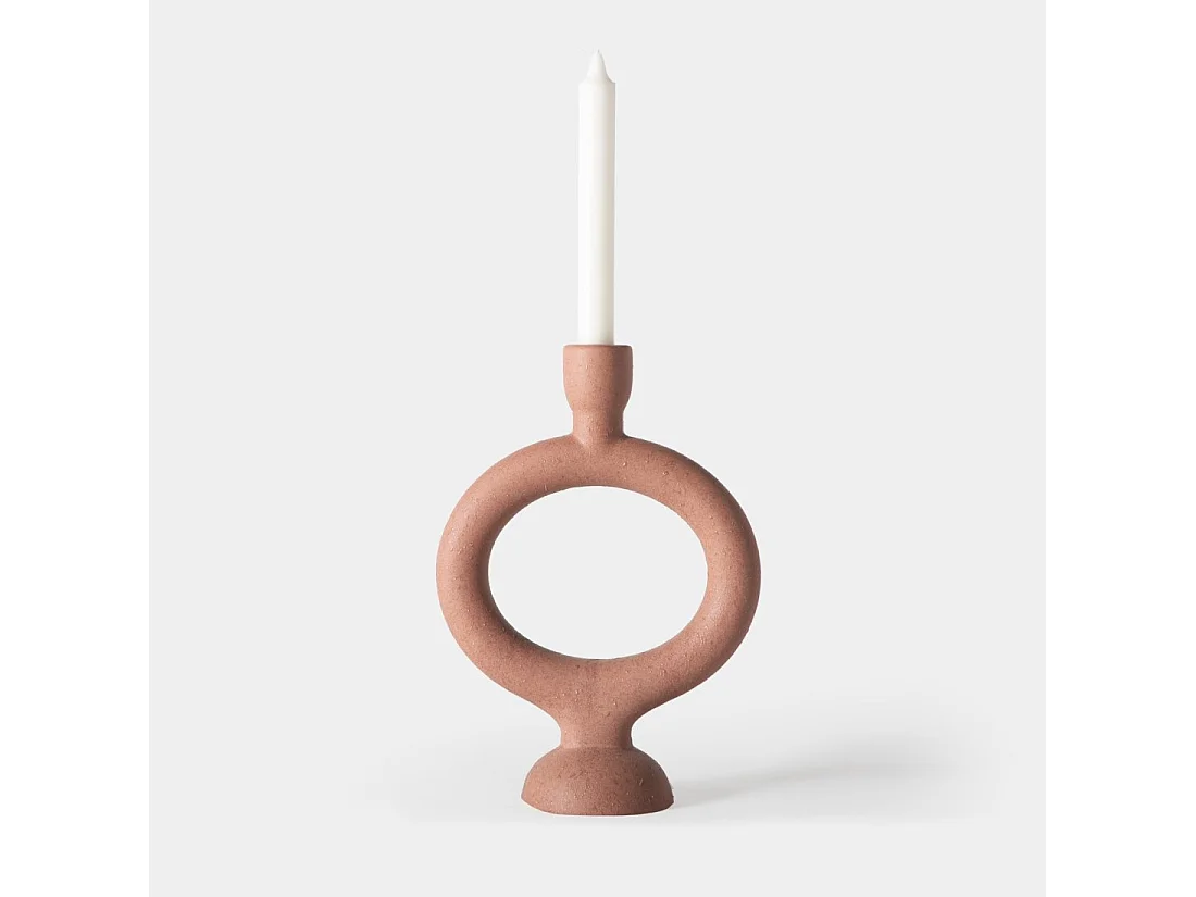 Portavelas de Gres Terracota 27 x 16- Teula