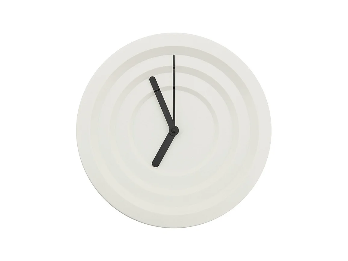 Horloge murale Furnilux - Blanc 30x30 cm - Design moderne