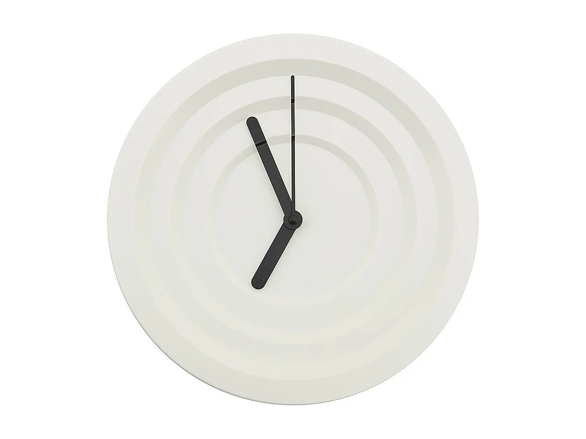 Horloge murale Furnilux - Blanc 30x30 cm - Design moderne