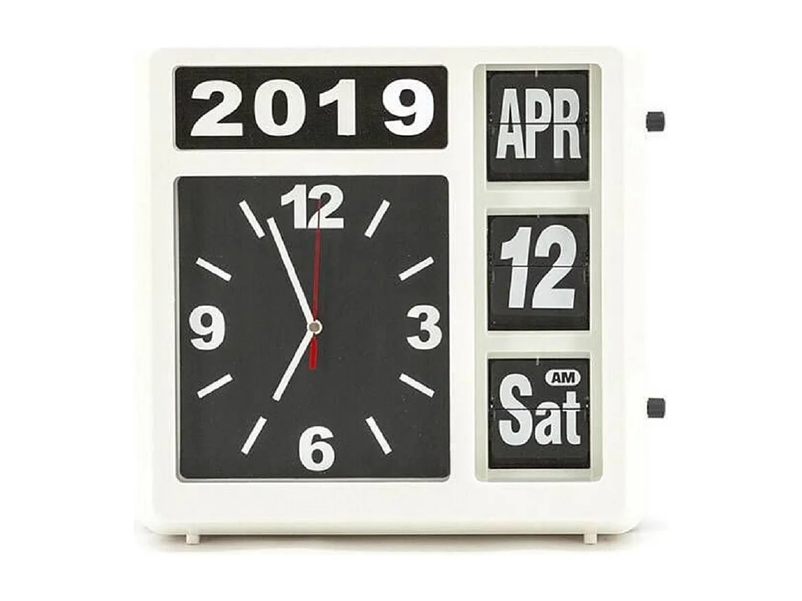 Furnilux Wanduhr - Weiß 30 cm - Stilvolles Design