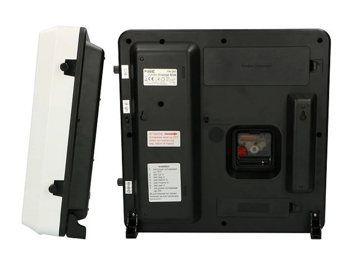 Furnilux Wanduhr - Weiß 30 cm - Stilvolles Design