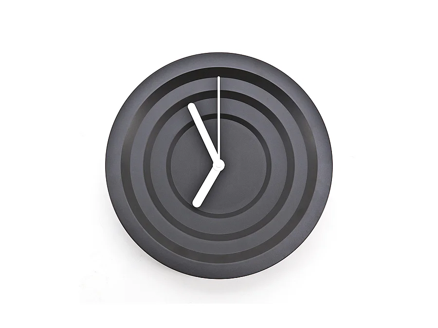 Horloge murale Furnilux - Noir 30x30 cm - Design moderne