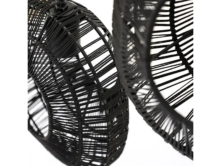 Lampe suspendue Ovo Cluster - Noir - Design moderne