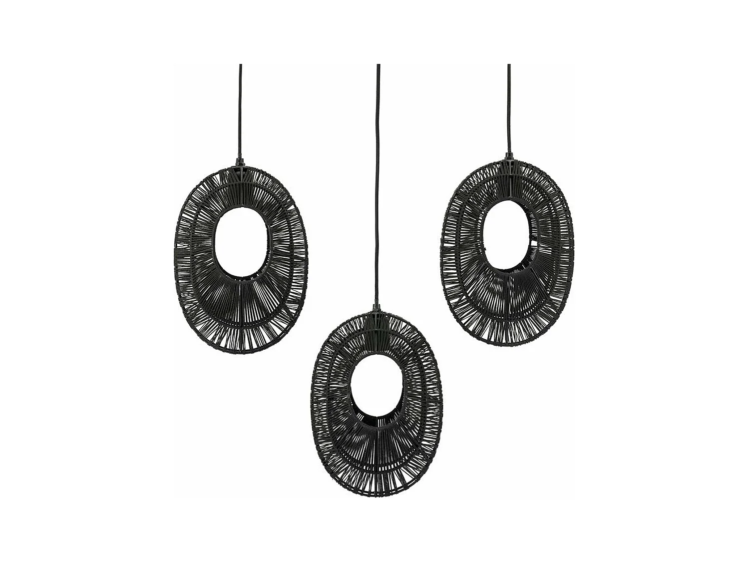 Lampe suspendue Ovo Cluster - Noir - Design moderne