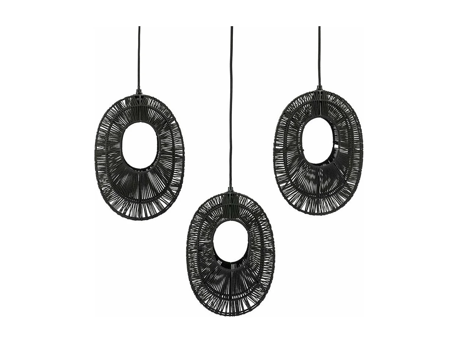 Lampe suspendue Ovo Cluster - Noir - Design moderne