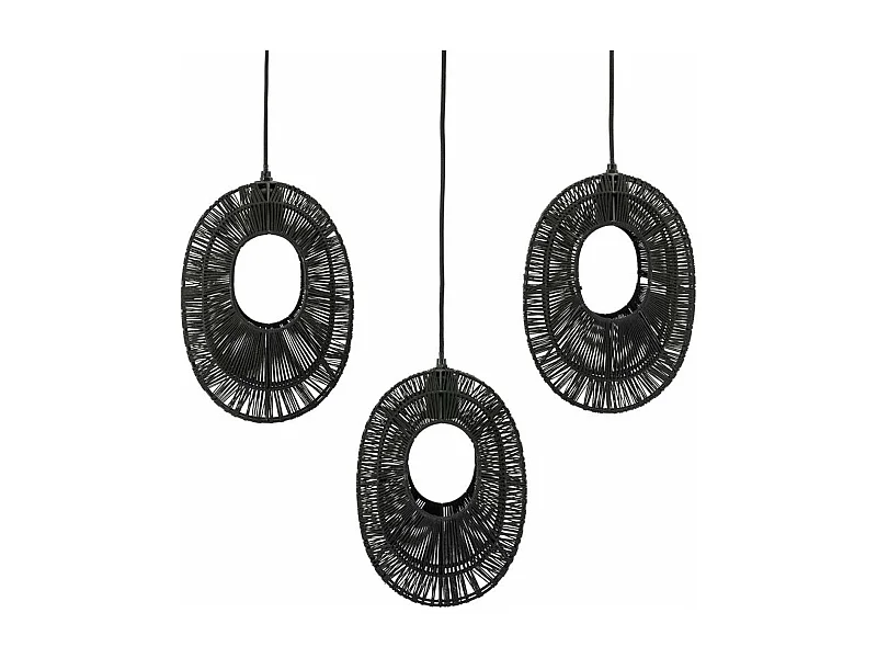 Lampe suspendue Ovo Cluster - Noir - Design moderne