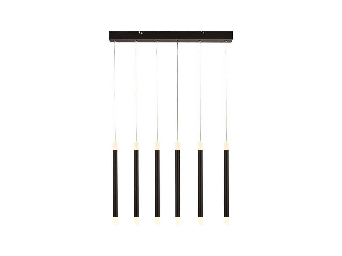 Searchlicht Wands 6-Licht-LED-Bar-Pendelleuchte Schwarz 2700K