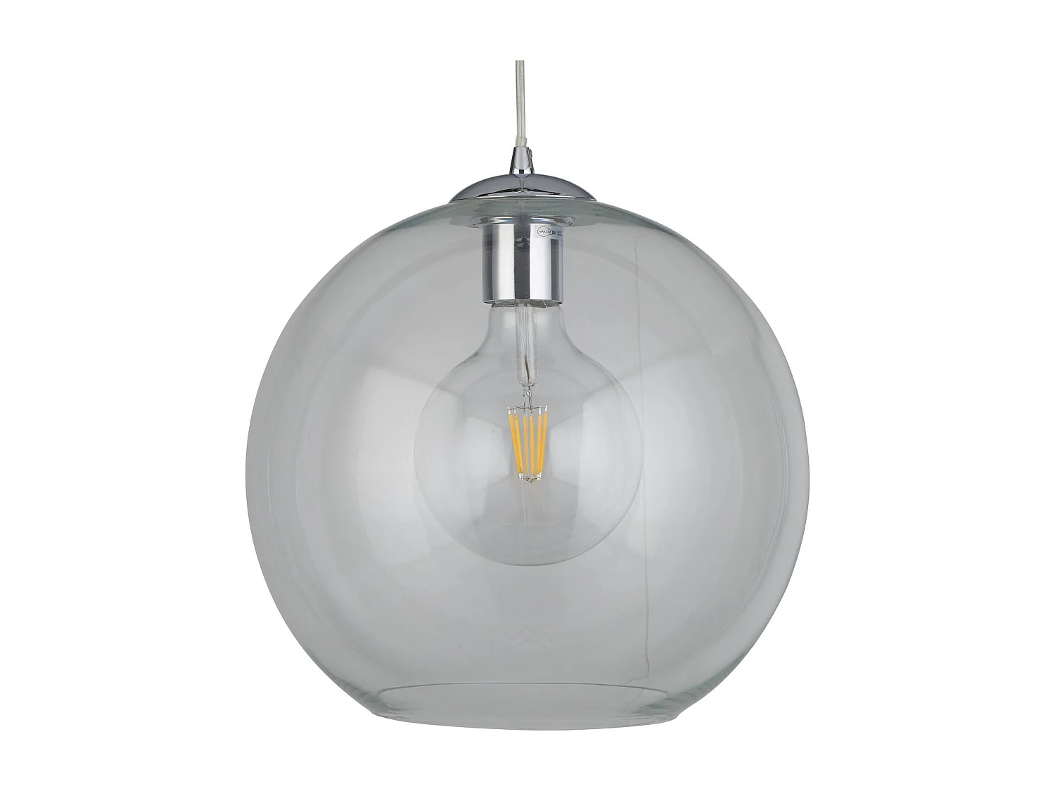 Searchlight Balls - Sospensione a soffitto a cupola a 1 luce Cromo, vetro trasparente, E27