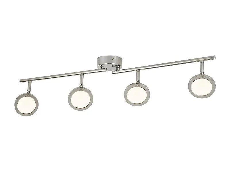 Searchlight Languna Integrerad LED 4 Light Split Bar Spotlight Chrome