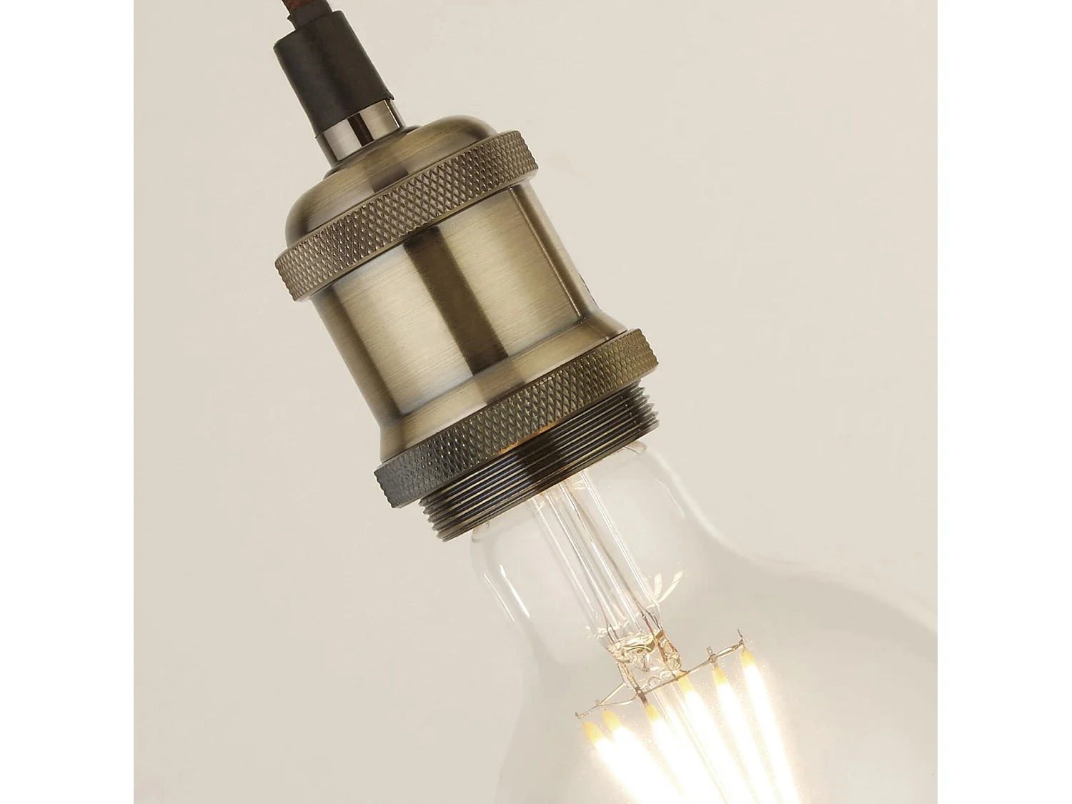 Suspension de câble de lumière du Chrome 1 noir de projecteur avec le câble textile de 1.5Mtr