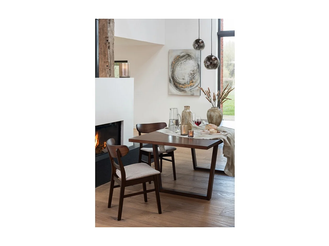 Lampe Suspension en Verre "Miroir" 30cm Argent