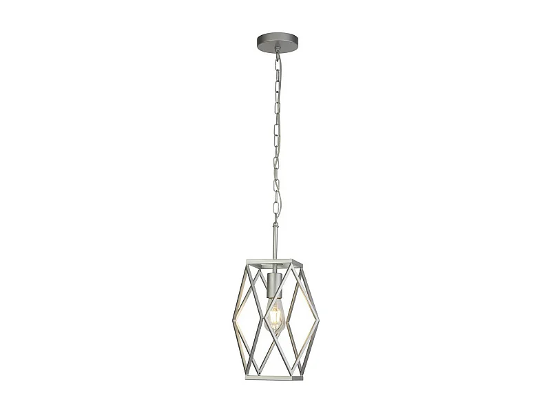 Searchlicht CHASSIS - 1 licht Satin Silver Cage Deckenpendelleuchte