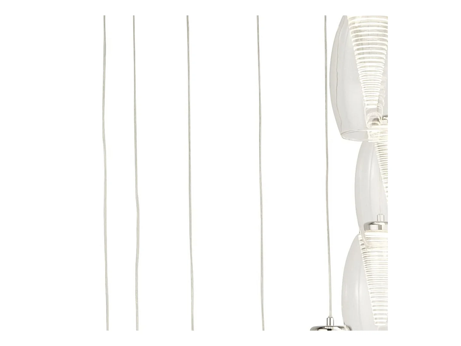 Searchlight Cyclone12 Ljus  Drop Pendel, Klart glas 3000K