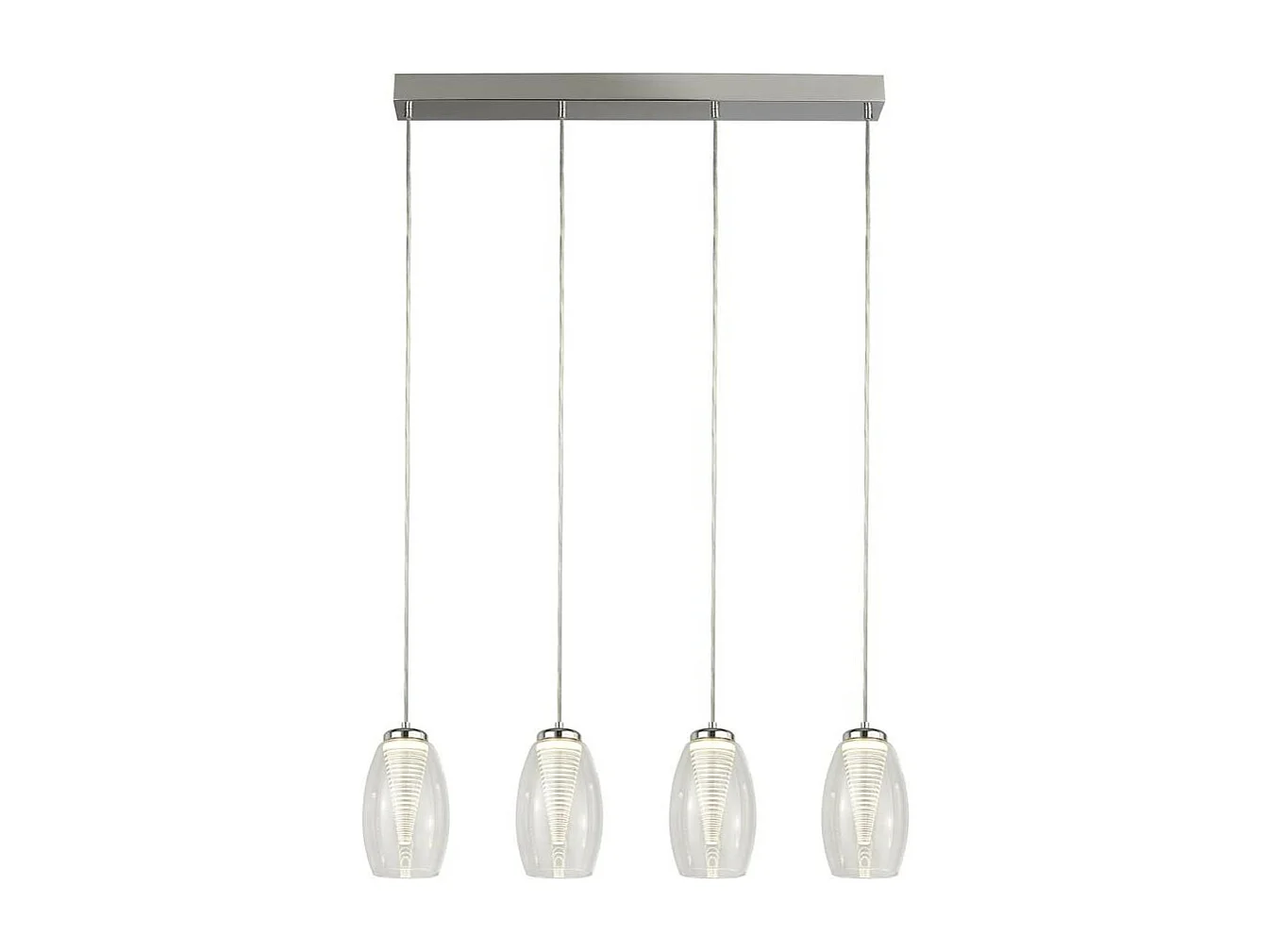 Searchlicht Cyclone 4 Lichtleisten-Anhänger, Klarglas 3000K