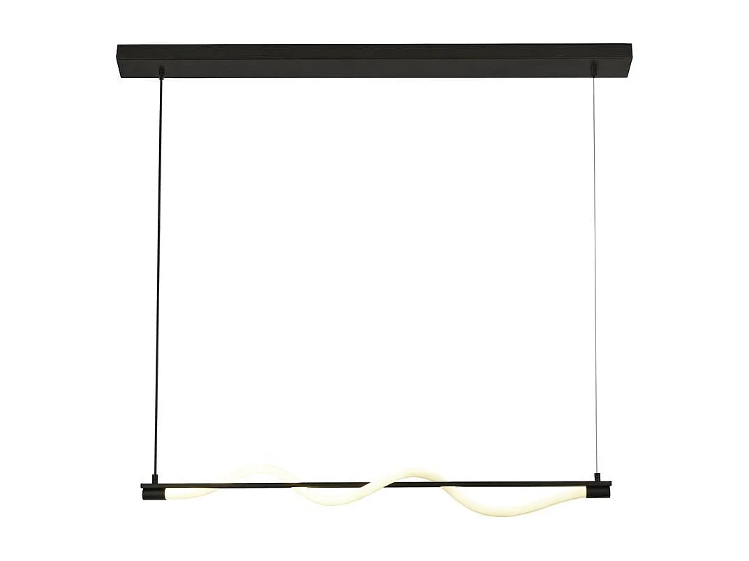 Searchlicht Serpent 1 LED-Leuchte, umwandelbar in halbbündige Pendelleuchte, schwarz, Acryl 2700K
