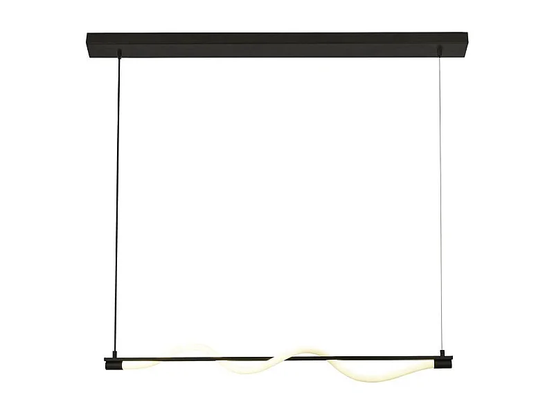 Searchlicht Serpent 1 LED-Leuchte, umwandelbar in halbbündige Pendelleuchte, schwarz, Acryl 2700K