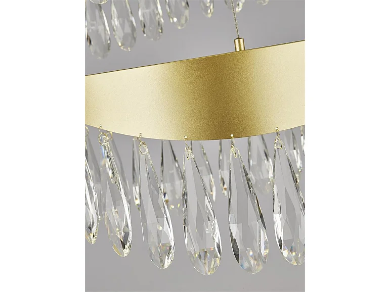 Searchlight Jewel Suspension LED 2 étages Or, Cristal 4000K