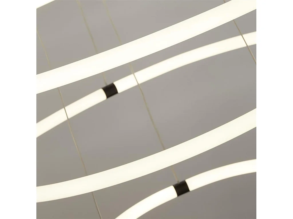 Searchlight RevolveLjus LED Ring Pendel, Matt Svart 3000K