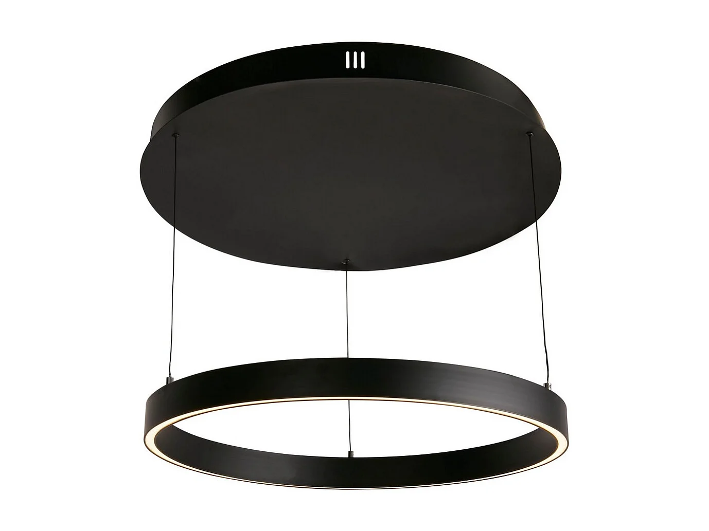 Searchlight Layla Suspension à commande gestuelle Noir, acrylique opale