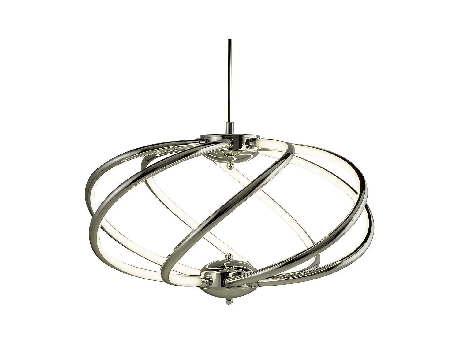 Searchlight Bardot - Lampada LED a sospensione sferica da soffitto cromata