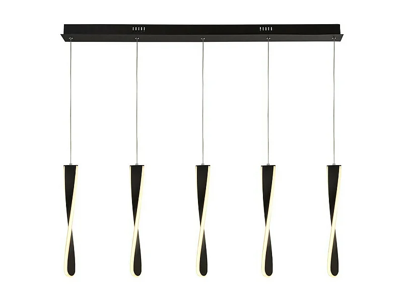 Searchlicht PADDLE - LED 5 licht Bar Deckenanhänger - Schwarz