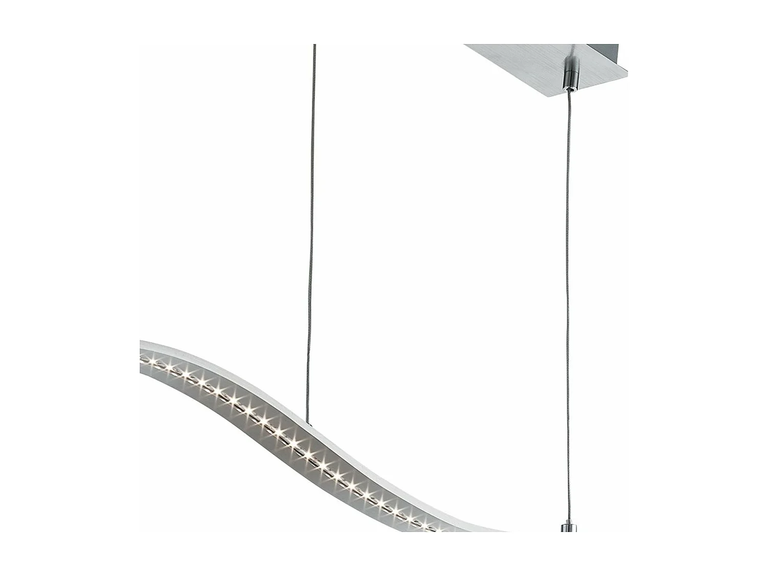Searchlight Bar Lights Luminaire suspendu à barre LED intégré argent satiné, nickel satiné