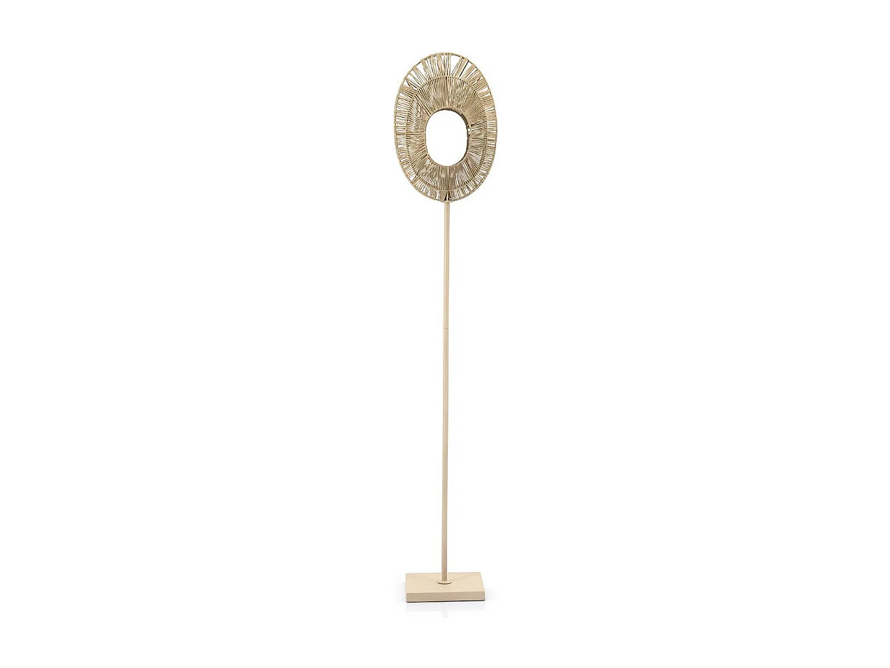 Vloerlamp Ovo - Beige Hout - Modern Design