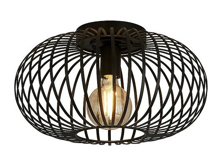 Searchlicht Avery 1 licht Cabrio zu Semi Flush Anhänger, Matt Black