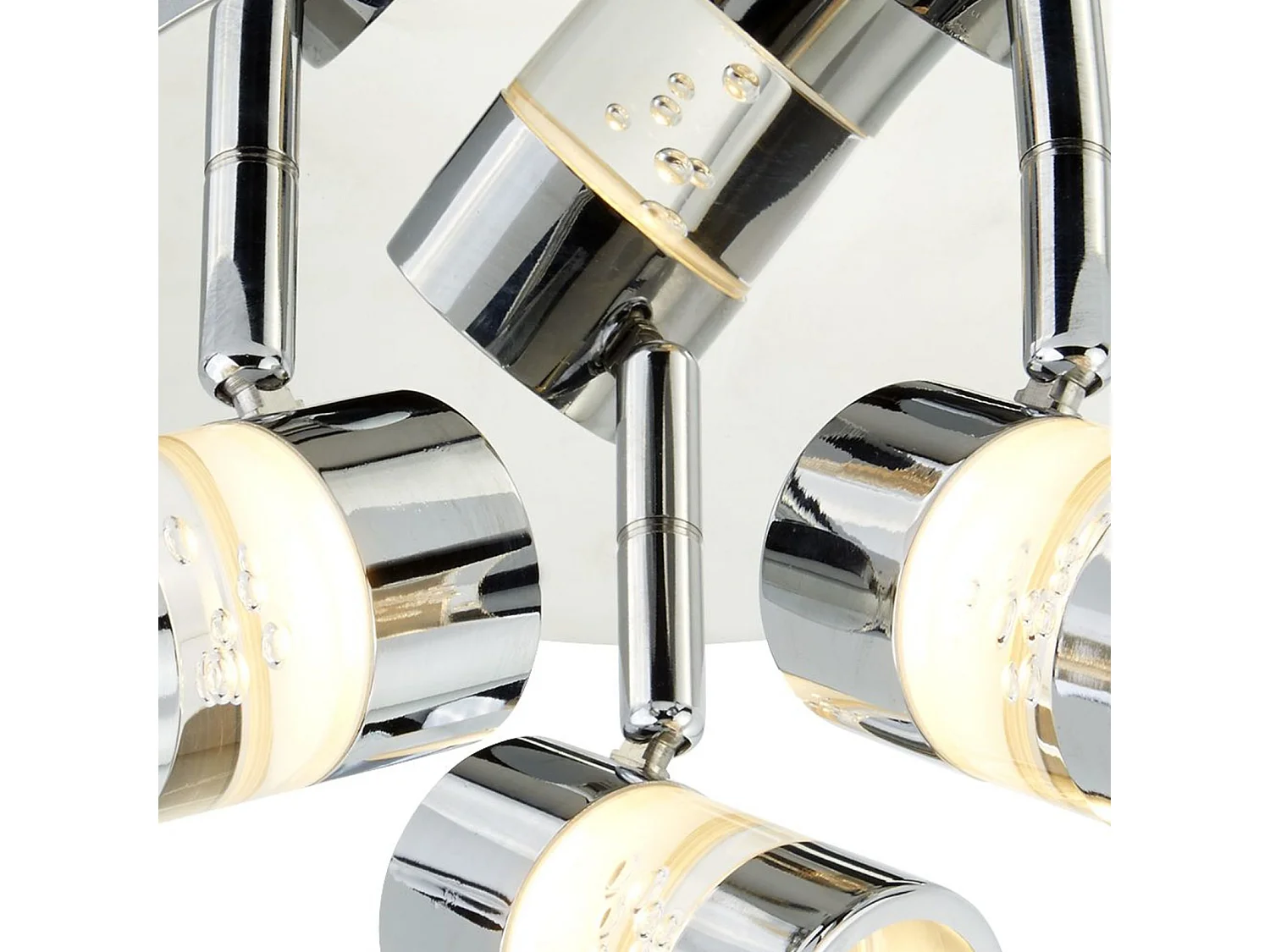 Searchlicht Bubbles - LED 3 Licht Badezimmer Deckenstrahler Chrom, Bubble Effect IP44