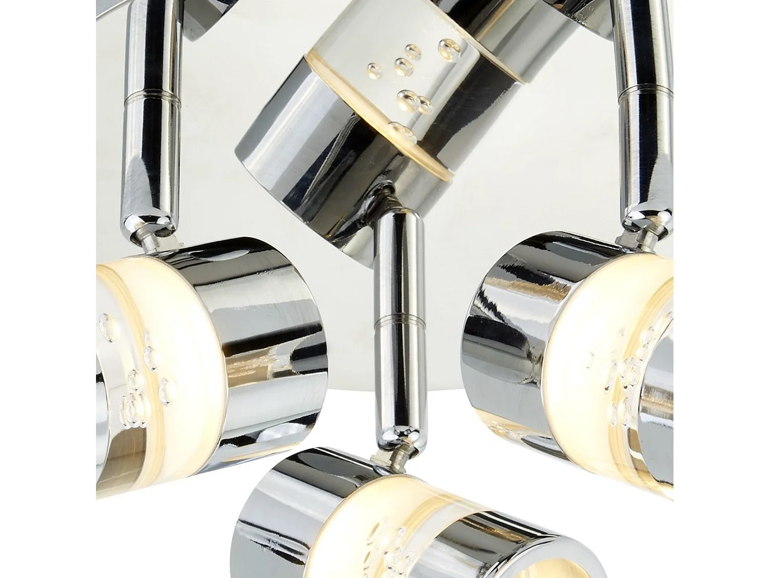 Searchlicht Bubbles - LED 3 Licht Badezimmer Deckenstrahler Chrom, Bubble Effect IP44