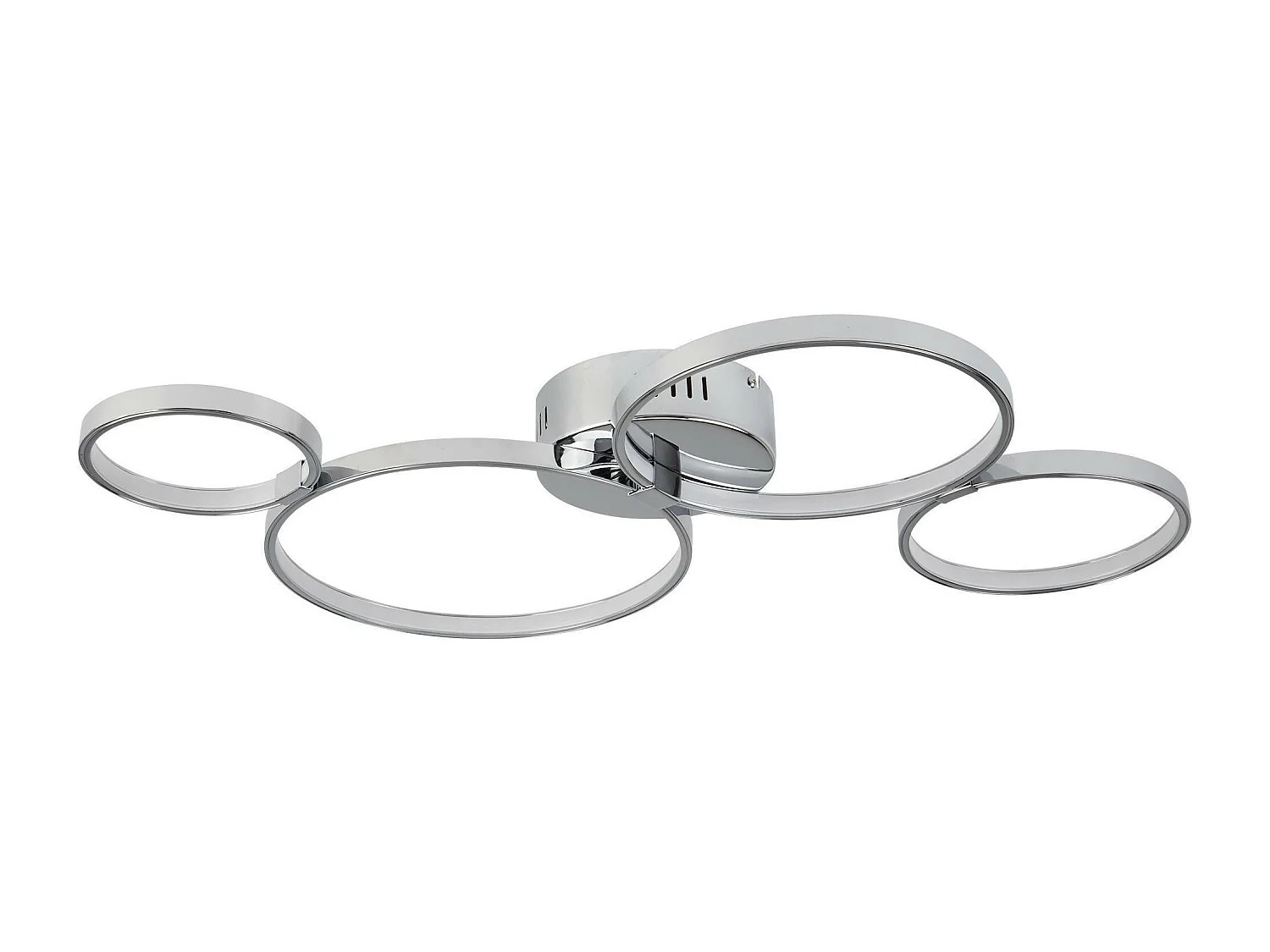 Searchlicht Solexa - Integrierte LED Flush Deckenleuchte Chrom