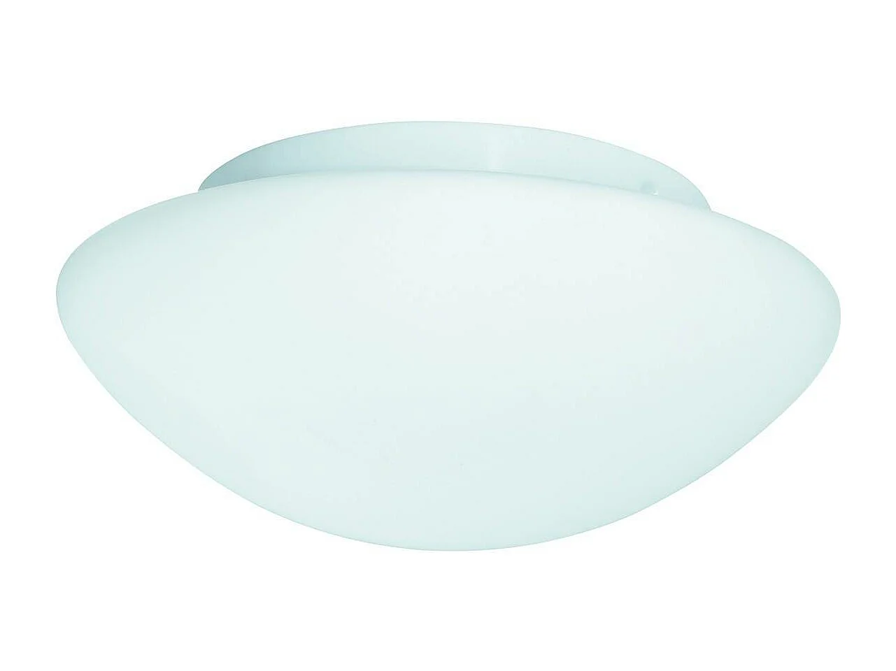 Searchlight Bathroom Flush Plafonnier de salle de bains à 3 ampoules rond blanc avec verre opale IP44, E27