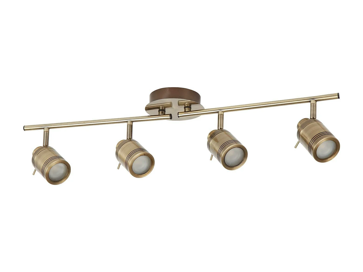 Searchlight Samson 4 Ljus Badrum Tak Spotlight Bar Antik Mssing IP44, GU10