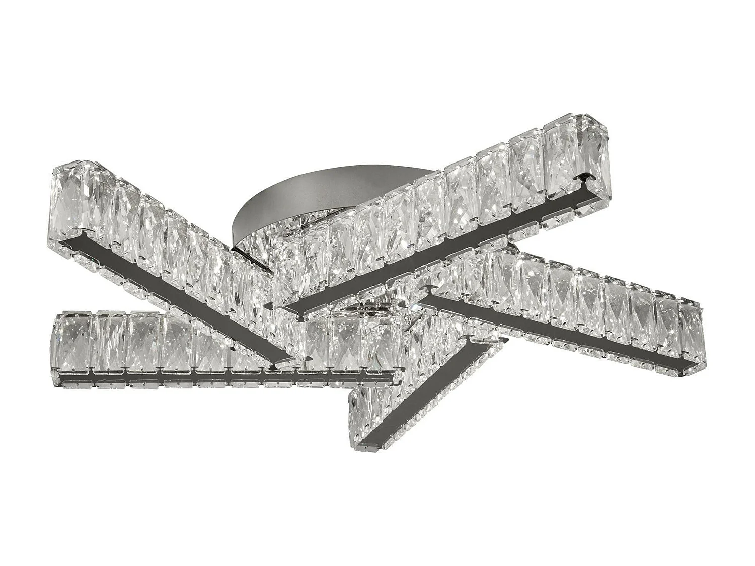 Searchlight Clover LED 5 Light Flush Taklampa Krom, Kristall