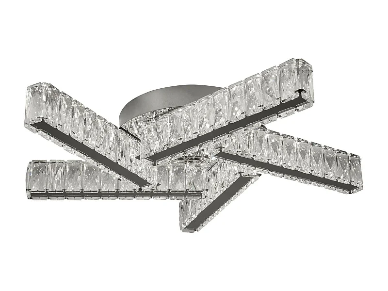 Searchlight Clover LED 5 Light Flush Taklampa Krom, Kristall