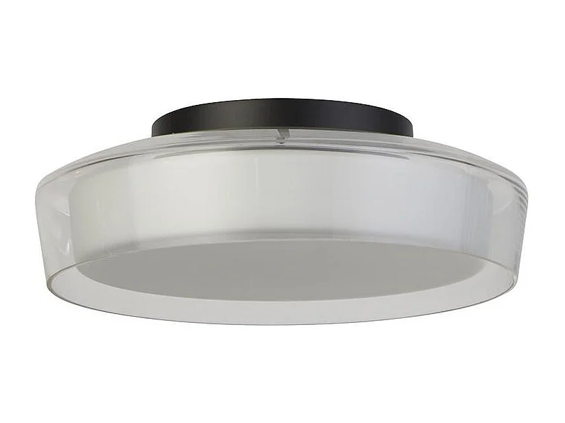 Searchlight Puck1 ljus badrumstaklampa, mattsvart 3000K IP44