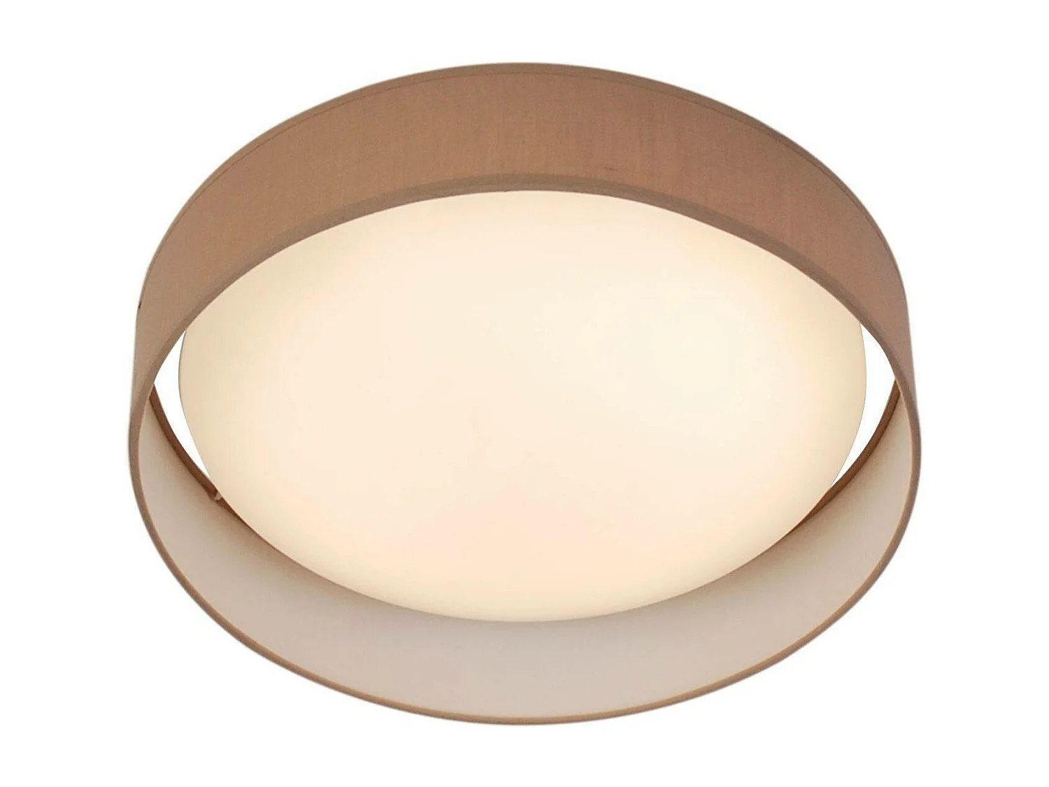 Searchlight Gianna Integrerad LED 1 Ljus Spol taklampa Vit, Brun