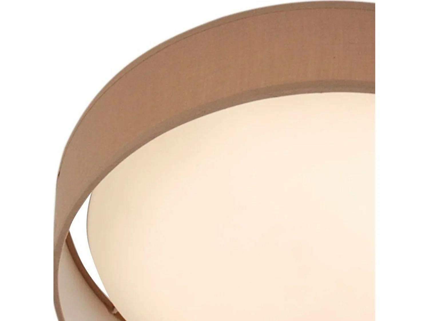 Searchlight Gianna Integrerad LED 1 Ljus Spol taklampa Vit, Brun