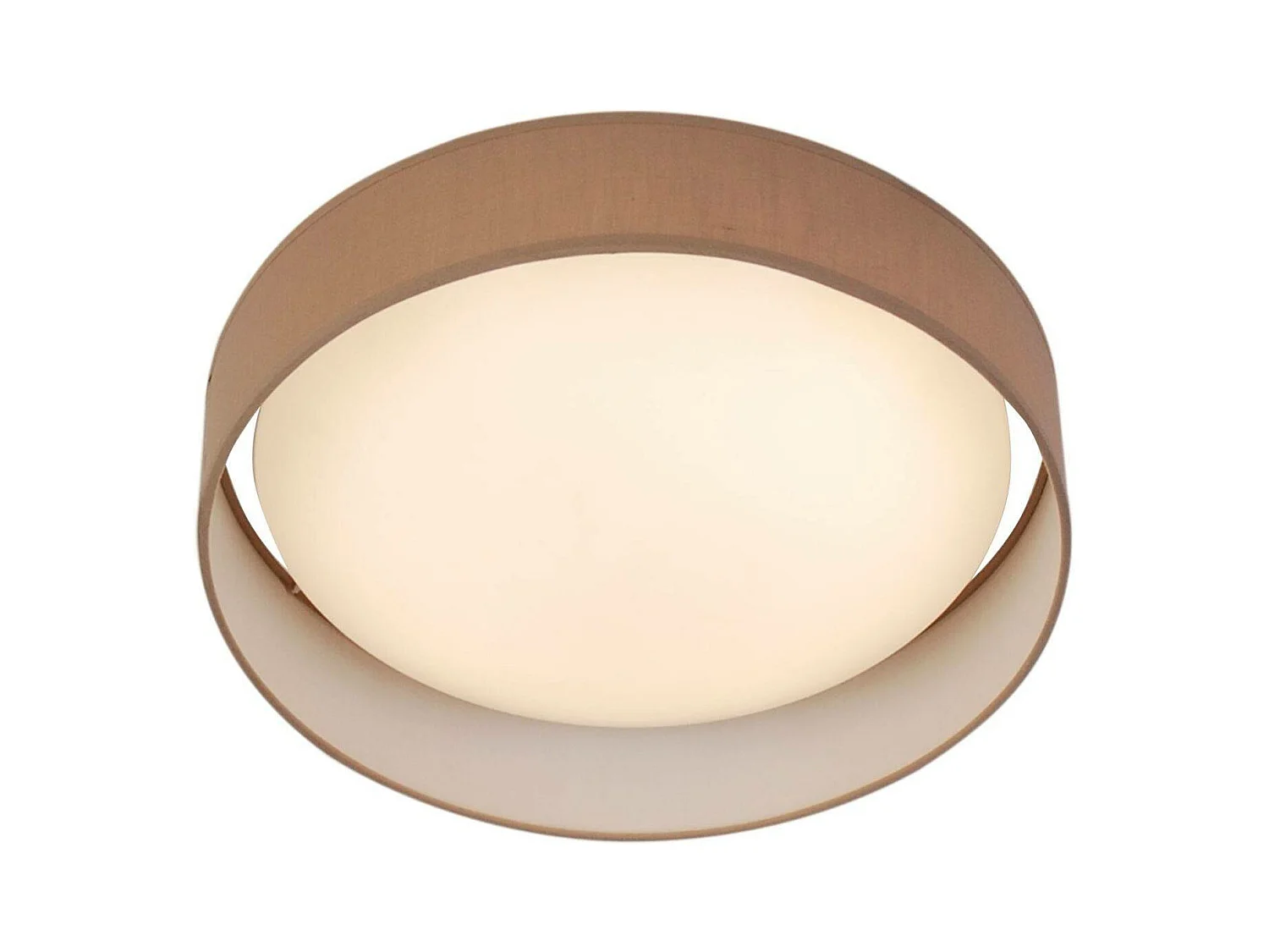 Searchlicht Gianna - Integrierte LED 1 licht Flush Deckenleuchte Weiß, Braun