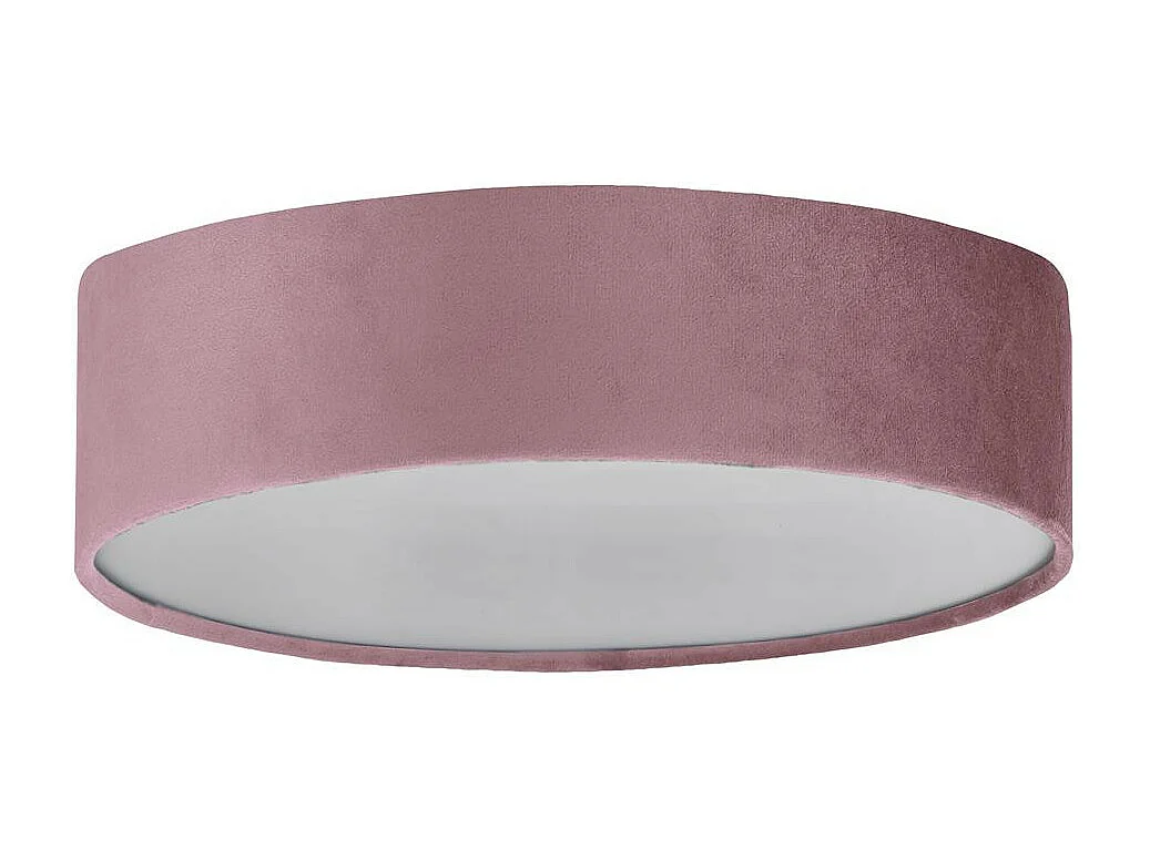 Searchlicht Drum Pleat 3 licht Velvet Flush, Rosaton