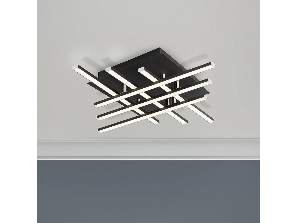 Searchlight MATRIX Integrerad Led Flush Fitting 6 Ljussvart